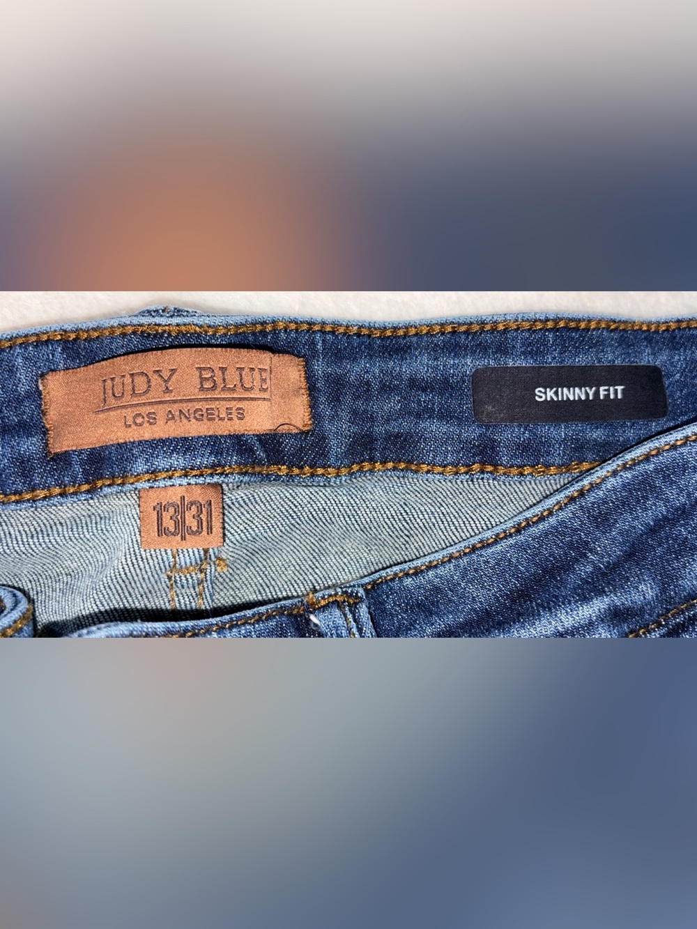 Judy Blue Skinny Fit Dark Wash Jeans sz 31 - Picture 3 of 8